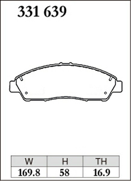 レジェンド KC2 ブレーキパッド フロント左右セット ディクセル Mタイプ 331639 取付セット DIXCEL フロントのみ LEGEND ブレーキパット | DIXCEL | 02