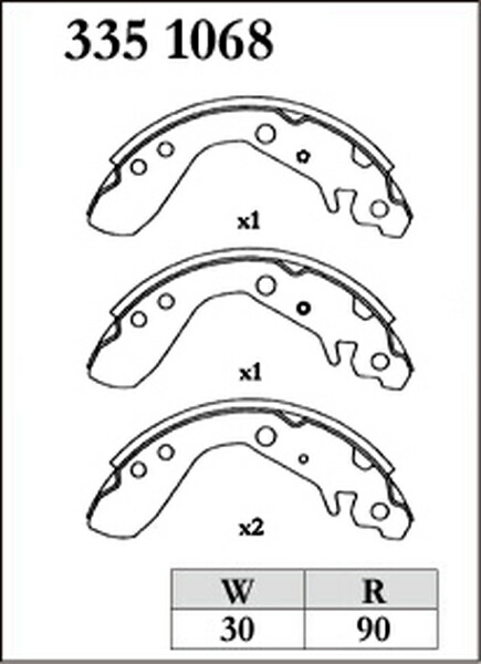 フィット GD1 ブレーキシュー リア左右セット ディクセル RGMタイプ 3351068 DIXCEL リアのみ FIT スピンターン専用リヤシュー｜ktspartsshop｜02