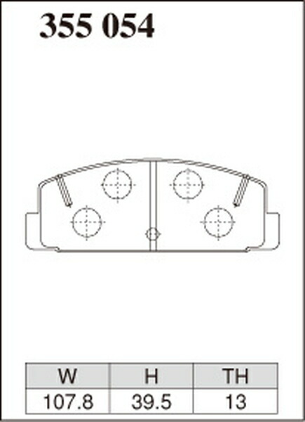 通販の特価 ディクセル ESタイプ リア左右セット ブレーキパッド カペラワゴン/カペラカーゴ GVFR 355054 取付セット DIXCEL エクストラスピード ブレーキパット