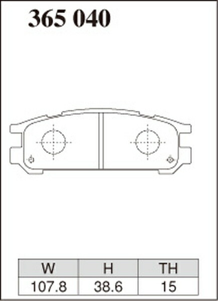お店で人気の商品 ディクセル ESタイプ リア左右セット ブレーキパッド インプレッサ GF6 365040 取付セット DIXCEL エクストラスピード ブレーキパット