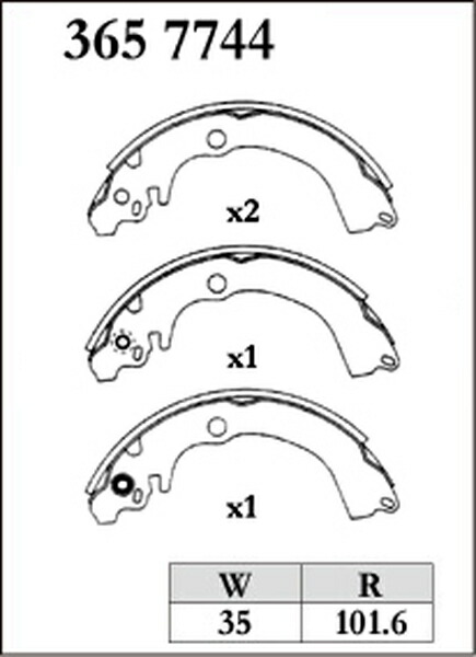 ディクセル RGSタイプ リア左右セット ブレーキシュー インプレッサ