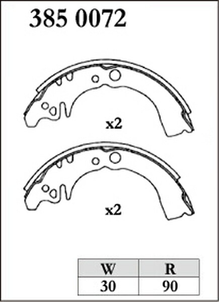 ディクセル RGMタイプ リア左右セット ブレーキシュー ミラジーノ