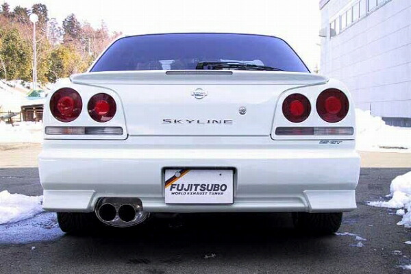 FGK フジツボ ER34 スカイライン 2ドア クーペ RB25DET マフラー オールステンレス 砲弾テール JASMA 98-000237 触媒ストレート？ 加工 ER34 2ドア OFコンプリート詳細 - Okubo Factory