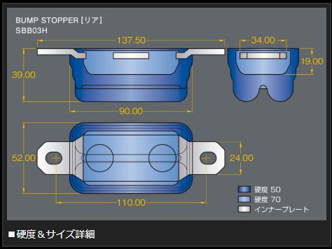 GENB（玄武） ハイエース 200系 バンプラバー リア バンプストッパー 
