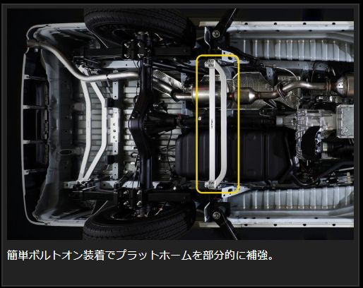 GENB（玄武） ハイエース 200系 フレームサポートブレース センター 