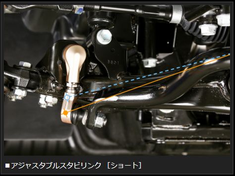 GENB（玄武） NV350キャラバン E26 スタビリンク アジャスタブルスタビ