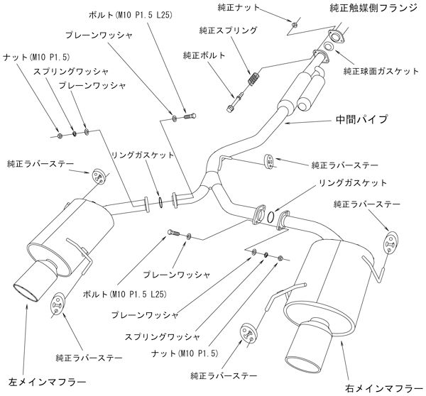 レガシィB4 BL9改 マフラー HKS スーパーターボマフラー 31029 AF004 レガシー LEGACY スポーツマフラー : 31029 af004 qq e f2 84 : kts parts shop