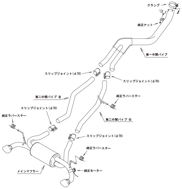 GRスープラ DB22 マフラー HKS スーパーターボマフラー 31029-AT005 取付セット SUPRA スポーツマフラー | HKS | 03