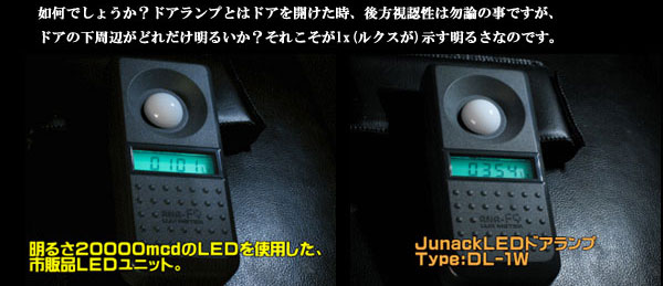 マークII JZX110系 ジュナック LEDドアランプ ブルー DL-B Junack マーク2 MARK2 MARK II｜ktspartsshop｜05
