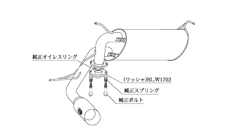 MR-S ZZW30 マフラー 柿本改 カキモトR TS356 取付セット KAKIMOTO RACING 柿本 カキモト Kakimoto.R MRS スポーツマフラー | 柿本改 | 01