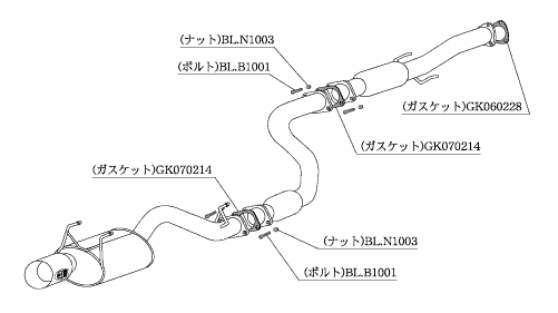 柿本改 インテグラタイプR DC2 マフラー カキモトR HS335 KAKIMOTO