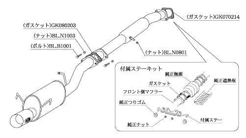 柿本改 RX-7 FC3S マフラー カキモトR ZS302 KAKIMOTO RACING 柿本
