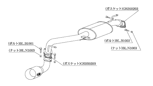 柿本改 アルトワークス HA22S マフラー カキモトR SS306 KAKIMOTO
