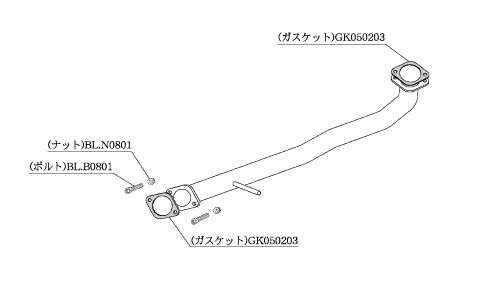 柿本改 カプチーノ EA11R マフラー センターパイプ SCP302