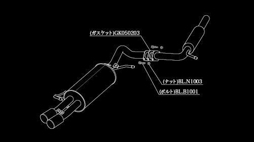 A1 8XCAX マフラー 柿本改 アインザッツ s-622 A6C3035C KAKIMOTO RACING 柿本 カキモト einsatz s-622 スポーツマフラーの画像