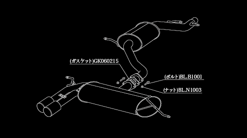A3スポーツバック 8PCAX マフラー 柿本改 アインザッツ s-622 A6C3029B KAKIMOTO RACING 柿本 カキモト einsatz s-622 Sportback スポーツマフラーの画像