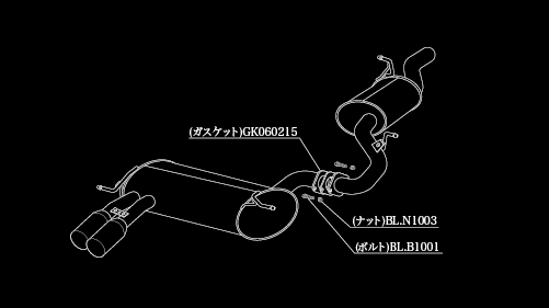 S3 8PCDLF マフラー 柿本改 アインザッツ s-622 A6C3019C KAKIMOTO RACING 柿本 カキモト einsatz s-622 スポーツマフラーの画像