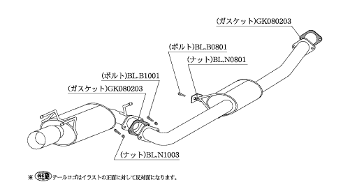柿本改 スカイラインGT-R BNR32 マフラー カキモトR NS308 KAKIMOTO