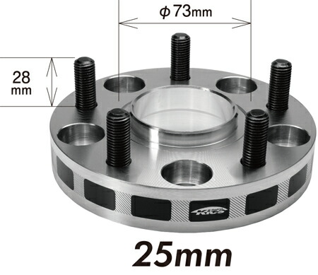 キョーエイ WTSハブユニットシステム 2枚セット【ネジサイズ:M12×P1.25 5穴 PCD:100 ハブ径:56mm 厚み:25mm 外径:145mm ハブ高さ:21mm】5025W3-56 ワイトレ | KYO-EI | 01
