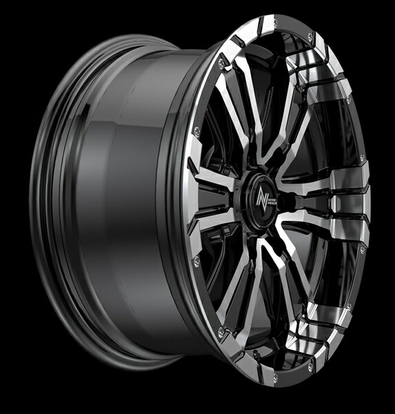 MID ナイトロパワー クロスクロウ 1本販売 ホイール ランドクルーザープラド【17×8J 6-139 INSET20】120系 NITRO POWER CROSS CLAW アルミホイール 1枚 単品｜ktspartsshop｜13