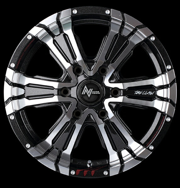 MID ナイトロパワー クロスクロウ GE 1本販売 ホイール ジムニーシエラ【16×6J 5-139 INSET-5】NITRO POWER CROSS CLAW GRAFFITI EDITION アルミホイール 1枚｜ktspartsshop｜09