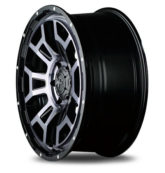 MID ナイトロパワー H6スラッグ 1本販売 ホイール クロスビー【16×6J 4-100 INSET40 セミグロスブラック】71系 NITRO POWER H6 SLUG アルミホイール 1枚 単品｜ktspartsshop｜10