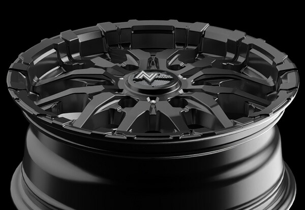 MID ナイトロパワー M26クロスファング 1本 ホイール ハイエース/レジアスエース【15×6J 6-139 INSET45 バレルブラック】200系 NITRO POWER M26 CROSS FANG | マルカサービス | 09