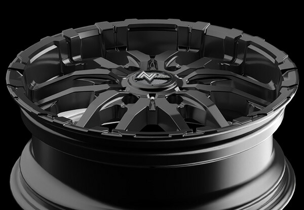 MID ナイトロパワー M26クロスファング 1本 ホイール ハイエース/レジアスエース【17×6.5J 6-139 INSET38 バレルブラック】200系 NITRO POWER M26 CROSS FANG | マルカサービス | 09