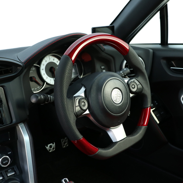 BRZ ZD8 ステアリング レアル オリジナルシリーズ GR-RDC-BK 取付セット REAL Dシェイプ 小径 ガングリップ ハンドル | REAL（車） | 03