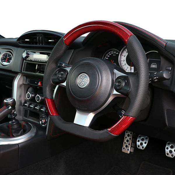 BRZ ZD8 ステアリング レアル オリジナルシリーズ GR-RDC-BK 取付セット REAL Dシェイプ 小径 ガングリップ ハンドル | REAL（車） | 02