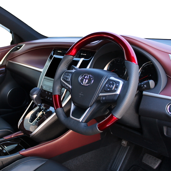 エスティマ 50系 ステアリング レアル オリジナルシリーズ R80-RDW-BK 取付セット REAL ソフトDシェイプ 小径 ガングリップ ハンドル | REAL（車） | 02