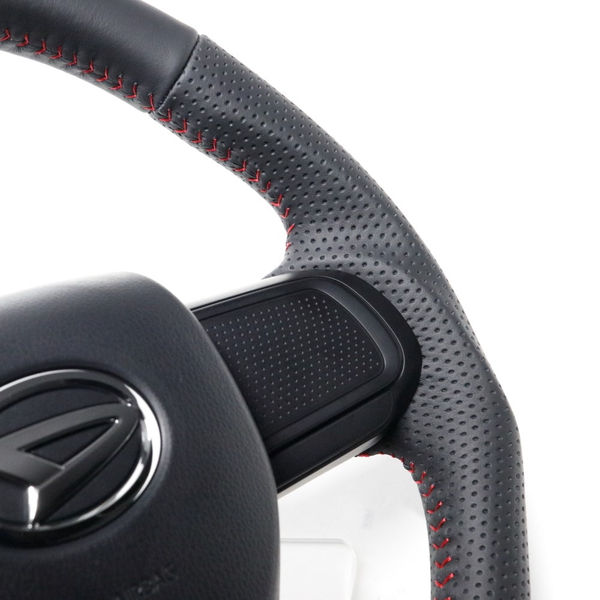 タント タントカスタム LA650S LA660S ステアリング レアル オリジナルシリーズ DIB-LPB-RD 取付セット REAL ソフトDシェイプ 小径 ガングリップ Tanto custom | REAL（車） | 02