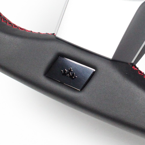 マークX GRスポーツ 130系 ステアリング レアル オリジナルシリーズ GRM-BKC-RD 取付セット REAL Dシェイプ 小径 ガングリップ MARK X GR SPORT ハンドル | REAL（車） | 02