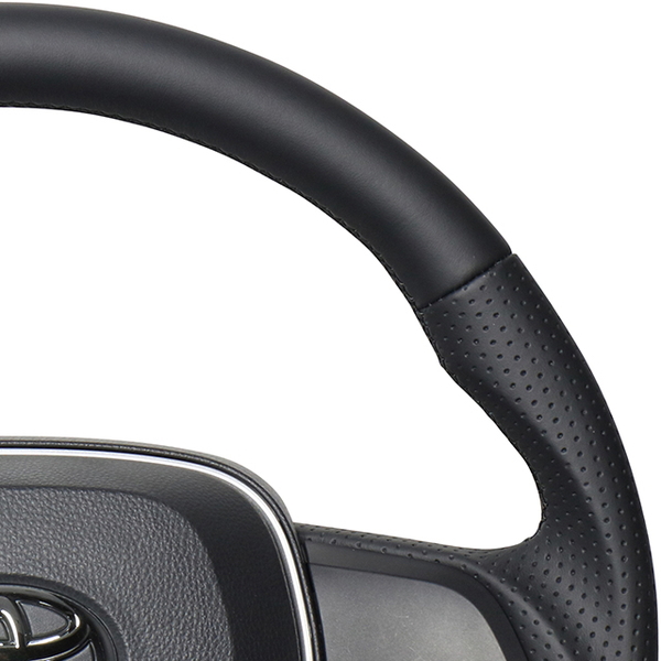 RAV4 50系 ステアリング レアル プレミアムシリーズ TYAP-LPB 取付セット REAL ソフトDシェイプ 小径 ガングリップ ラブ4 ハンドル | REAL（車） | 01
