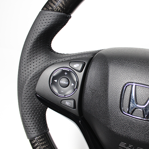 シャトル GP7 GP8 GK8 GK9 ステアリング レアル オリジナルシリーズ HNA-BKC-BK 取付セット REAL ソフトDシェイプ 純正同径 ガングリップ SHUTTLE ハンドル | REAL（車） | 02