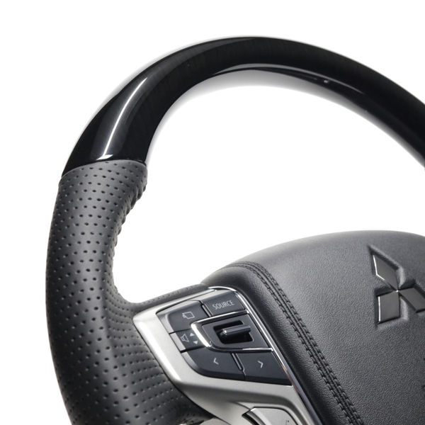 アウトランダーPHEV GG#W ステアリング レアル オリジナルシリーズ MTA-38BBKW REAL ラウンドシェイプ 小径 ガングリップ ハンドル | REAL（車） | 02