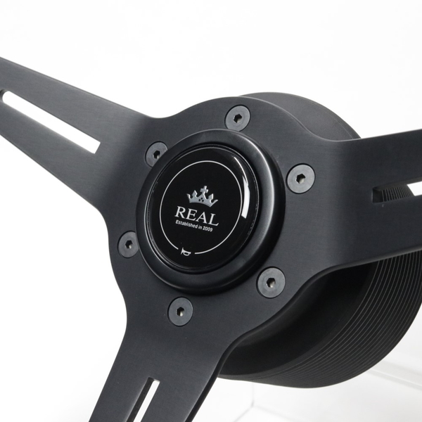ステアリング レアル レアルスポーツ ノーマルタイプ RSS340-BKC REAL SPORT 取付穴ピッチ70mm 外径340mm オフセット47mm ハンドル | REAL（車） | 02