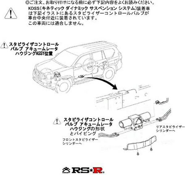 RS-R RS-Rダウン 1台分 ダウンサス ランドクルーザープラド TRJ150W