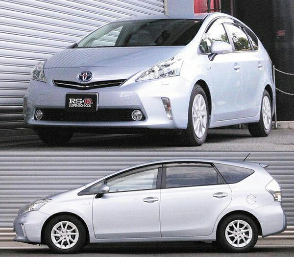 プリウスα ZVW41W ダウンサス フロント左右セット RSR RS-Rダウン T086WF RS-R RS★R DOWN フロントのみ PRIUS アルファ ローダウン