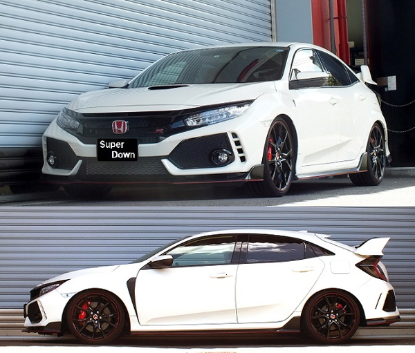 日本の公式オンライン RS-R RS-Rスーパーダウン 1台分 ダウンサス シビックタイプR FK8 H059S 取付セット アライメント+エーミング込 RSR RS★R SUPER DOWN ダウンスプリング バネ