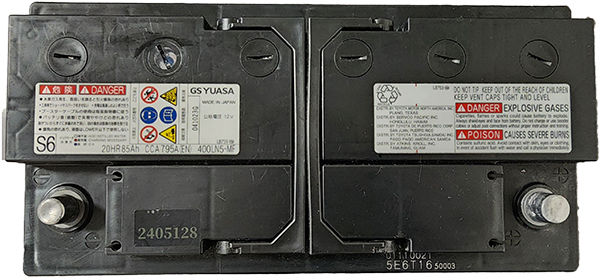 LS500h GVF50 カーバッテリー GSユアサ リユースバッテリー LN5 GS YUASA 再生バッテリー【中古】車用バッテリー | GSユアサ | 02
