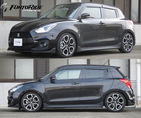 スイフト ZC33S 車高調 タナベ GTファントライドダンパー FRDZC33SK 取付セット アライメント込 TANABE GT FUNTORIDE DAMPER SWIFT 車高調整キット ローダウン | TANABE | 01