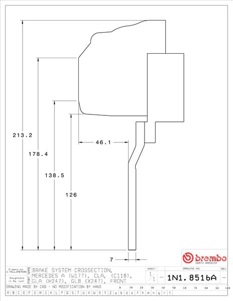 brembo（ブレンボ） GLBクラス X247 ブレーキキャリパー GTキット 1N1 