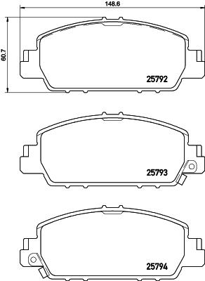 ステップワゴン RP5 ブレーキパッド フロント左右セット ブレンボ ブラックパッド P28 077 工賃セット brembo BLACK PAD フロントのみ | brembo | 03