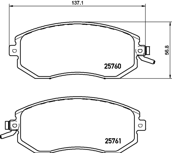 ブレンボ ブラックパッド フロント左右セット ブレーキパッド BRZ ZC6