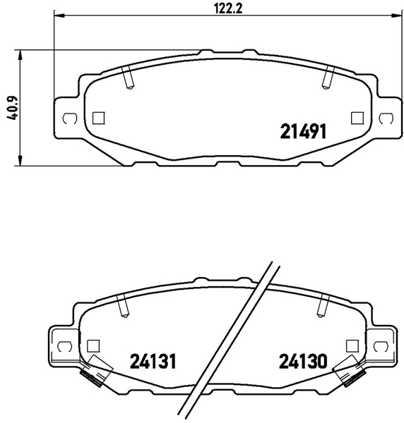 ブレンボ ブラックパッド リア左右セット ブレーキパッド マークII/クレスタ/チェイサー JZX100 P83 038 工賃セット brembo BLACK PAD | brembo | 03