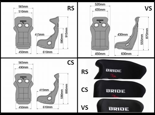 BRIDE（ブリッド） フルバケ ゼロMS FRP製シェル ブラック HB2ASF