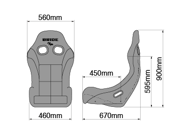 フルバケ ブリッド ジーグIV FRP製シェル グラデーションロゴ HB1GSF BRIDE ZIEG IV ジーグ4 ZIEG4 車検対応 フルバケットシート｜ktspartsshop2｜09