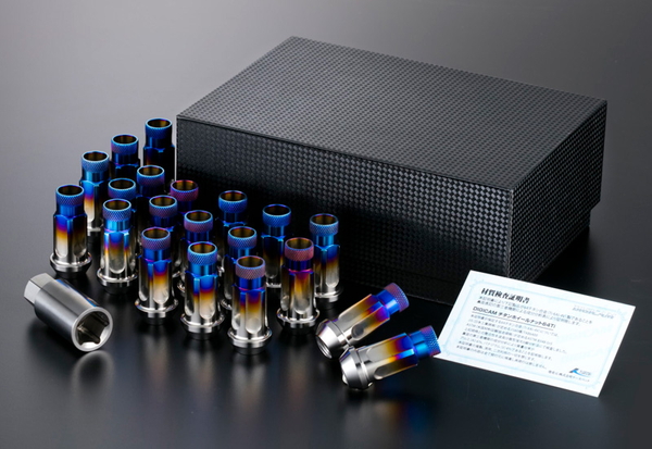 ホイールナット デジキャン ペンタゴンチタンレーシングナット 4個セット 全長48.5mm M12 5TNK12-LL4 5TNK15-LL4 DIGICAM 4本セット 貫通ナット 60°テーパー | DIGICAM | 01