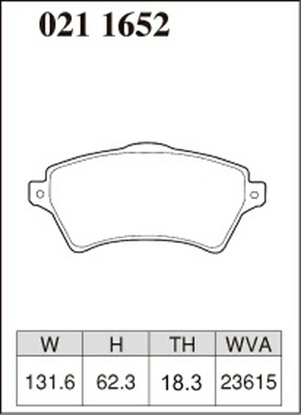 フリーランダー LN25 ブレーキパッド フロント左右セット ディクセル Mタイプ 0211652 DIXCEL フロントのみ Freelander ブレーキパット｜ktspartsshop2｜03